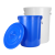 厨房垃圾桶大号商用餐饮塑料储水桶大容量带盖级圆形储水桶 280L蓝色带盖送水瓢送袋子