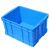 塑料周转箱加厚级胶筐长方形工业箱大号中转箱带盖收纳储物箱 575140箱：外径630420150毫米 蓝色箱子无盖