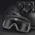 多维分体式头盔双模式护目镜FAST战术头盔户外护目镜可装 单面具黑色