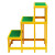 伟光(WEIGUANG) 高1.5米 面30*60cm三层绝缘凳 玻璃钢 可移动绝缘工作台 电工绝缘高低凳