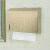 加厚不锈钢擦手纸盒厕纸盒酒店卫生间挂式抽纸巾盒擦手纸架免打孔 拉丝青古铜621加厚
