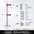 金柯 一米线栏杆 隔离带伸缩带 U型铸铁底 1根双层3米拉带 礼宾杆 警戒线警示柱伸缩围栏 不锈钢色