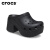 卡骆驰（crocs）人鱼鞋洞洞鞋厚底高跟鞋女鞋粗跟凉鞋拖鞋 骨白色 套装 35 M3W5(210mm)