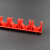 工途16线管排卡20PVC红电工穿线管U型塑料固定管卡水管10位连排管夹 16红色(10位)