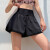 Fauntie Luna健身女孩运动短裤宽松训练跑步防走光外穿高腰瑜伽裙裤夏季ins潮 黑色 M(建议95-120斤左右）