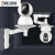 免打孔适用于监控摄像机支架室内摄像头架子吊装壁装360 圆盘款支架