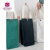 酷奇袋鼠（KUQIDAISHU）日式帆布手提袋小包猫布袋子棋盘格方形质感水杯袋手提包 豆沙绿