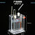定制适合立式隔膜电解槽J2605 电解饱和食盐水制取氢气和化学实验器材 立式隔膜电解槽