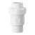 UPVC白色球型止回阀水管立式逆止中间阀水管工业PVC管件防倒流 DN20(内径25mm)