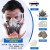 淘盾印尼火山防毒面具宜珍火山灰面罩防有毒气体护目镜口罩爬火山专用氧气实验室 (正品)6200防尘毒面具+防雾大眼罩