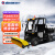 亚伯兰YBL-SX1650S全封闭驾驶式扫雪车道路扫雪机工厂市政环卫物业除雪机户外清雪车 配滚雪刷