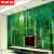 梵雅曼3d立体墙纸 墙上贴画竹林竹子风景3D立体墙纸电视背景墙客厅卧室 闪银布/平方