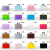 贝傅特 塑料包装袋 礼品袋服装购物袋手提袋打包袋 50个米白色(咖提）宽30*高20+底8cm