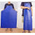 HKFZ加厚橡胶围裙防水防油耐酸碱石材耐磨耐用围裙工业五金围裙围兜 透明蓝