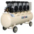 无油空压机220V气泵木工装修汽修喷漆工业级空气压缩机 乳白色 2极1100Wx2-50L