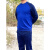 圆领衫长袖正版新款蓝色春秋上衣T恤打底衫男长袖圆领卫衣休闲t恤 加绒圆领衫 165/92-96