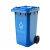 科涤 塑料垃圾桶带轮 挂车 环卫垃圾桶 户外垃圾桶 分类垃圾桶KD-240L（红色）有害垃圾