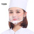 麦可辰透明口罩餐饮专用 防飞沫口水一次性厨房卫生服务员透明防护餐饮 30个装