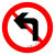 适配交通安全 标志指示牌 警示牌 直径60cm 禁止左转标牌