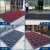酒店门口地板进门塑料蹭土脚踏垫室外防滑门垫店铺商用除尘地毯 单刷--灰色+红色