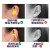 LISM降噪可塑形消音耳塞工厂耳罩防耳套学生噪音打呼噜睡觉防护耳塞 塑形烈焰红+眼罩 M