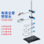 铁架台固定架(不含配件)铁三环蝴蝶十字夹烧瓶夹冷凝管夹 十字夹