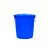 塑料水桶储水厨房发酵胶桶超大容量白桶蓄水大桶收纳桶酒店餐厅工业环卫物业垃圾桶加厚大号带盖280L蓝色