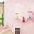 爱柏可爱猫咪3D无纺布墙纸儿童房粉色女孩公主房温馨卧室客厅壁纸仅墙 粉红色6101