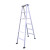 登月（DENGYUE）铝合金合页梯人字梯工程梯子叉梯合梯广告梯折叠梯家庭便携折叠加厚2米DYH5-20