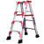 铝合金人字梯家用加厚工程专用梯子加粗木工合梯装修二步梯凳折叠 常规款1.7米