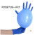硅胶手套护手防裂一次性多用途100只乳胶男士大号大码多功能薄 蓝色PVC加厚款100只 M