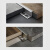 XT2木地板压边条T型收边条瓷砖铝合金收口门槛地砖装饰金属 XT2-13哑光黑 3根以下3等分切割