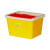 久洁方形利器盒卫生所锐器盒黄色小型废物桶医院诊所科室5L