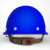 美安明 安全帽工地 新国标ABS 防砸透气 工业头盔电力工程工地建筑施工玻璃钢型透气支持印字黄色 MAM-188C蓝色 国标品质-免费开专票 印制