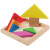 洁永睿七巧板幼儿园智力磁性书本榉木趣味拼图图案六一儿童节礼物 榉木磁性彩色书本七巧板