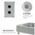 金属铸铝防水按钮盒孔径22端子开关盒 铝合金123456孔户外接线盒 新款3孔(175X80X60)