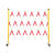绝缘施工围栏电力安全玻璃钢圆管伸缩围栏隔离带围挡防护栏可移动 红白色 高1.2*长1米 国标超厚