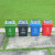 普利赛拉 新款分类垃圾桶 酒店大号环卫物业商用走廊户外垃圾桶 绿色（厨余垃圾） 20L