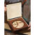 漱房斋复古古树普洱茶饼包装盒单357克200克空礼品实木盒样品收纳盒定制 油漆盒色-古树普洱-空盒 木质/3 1饼 280x280x80mm