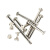 俱威 子母螺丝 镀镍十字对锁螺丝敲夹板螺母连接子母钉螺栓 M5*75（50套） JG1117-18 