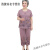 擎嵘装奶奶夏装套装60-70岁80大码老太太衣服妈妈t恤老年人女短袖两件套 紫色套装 xl建议70-105斤