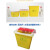 利器盒一次性锐器盒圆形废物用垃圾桶黄色方形收纳垃圾桶 方25L(三个起拍)