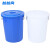 越越尚  塑料水桶蓝色带盖60L440*370*520mm  加厚储水桶特大容量 YYS-ST-036