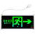 谋福J229新国标带插头款消防指示灯 LED安全出口疏散标志灯 紧急通道指示灯（单面右方向 带插头）