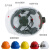 安全帽工地施工建筑工程领导头帽电工劳保国标透气加厚头盔防护帽 红色 三筋国标按钮款