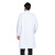 劳博士 LK043 白大褂 工作服学校化学实验室服护士服药店工装白色 纽扣袖 男3XL