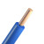 昆仑 电线电缆WDZB-BYJ-125低烟无卤阻燃耐高温多平方硬线 BV1.5 蓝色 100米
