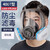 普达 防毒面具 MJ-4007全面罩配8号滤毒盒 1套 橡胶 防硫化氢气体