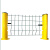 小区家用圈地隔离防护网厂家桃型柱道路绿化护栏网庭院菜地围栏网 对开门3米宽（带门柱）