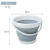 折叠水盆水桶手提可伸缩塑料家用加厚户外车载洗车桶钓鱼桶 尒呺渁硧3L-洃脃